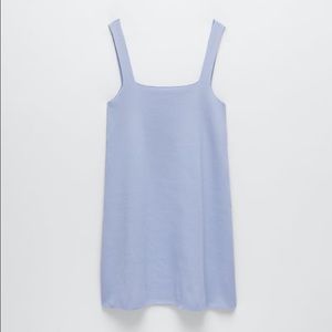 Zara light blue knit dress in M